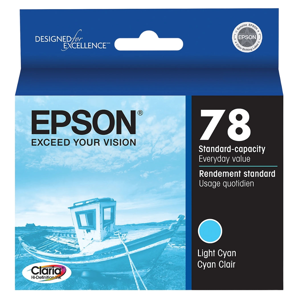 New, Pre-Owned - Epson 78 (T078520) Light Cyan Ink Cartridge