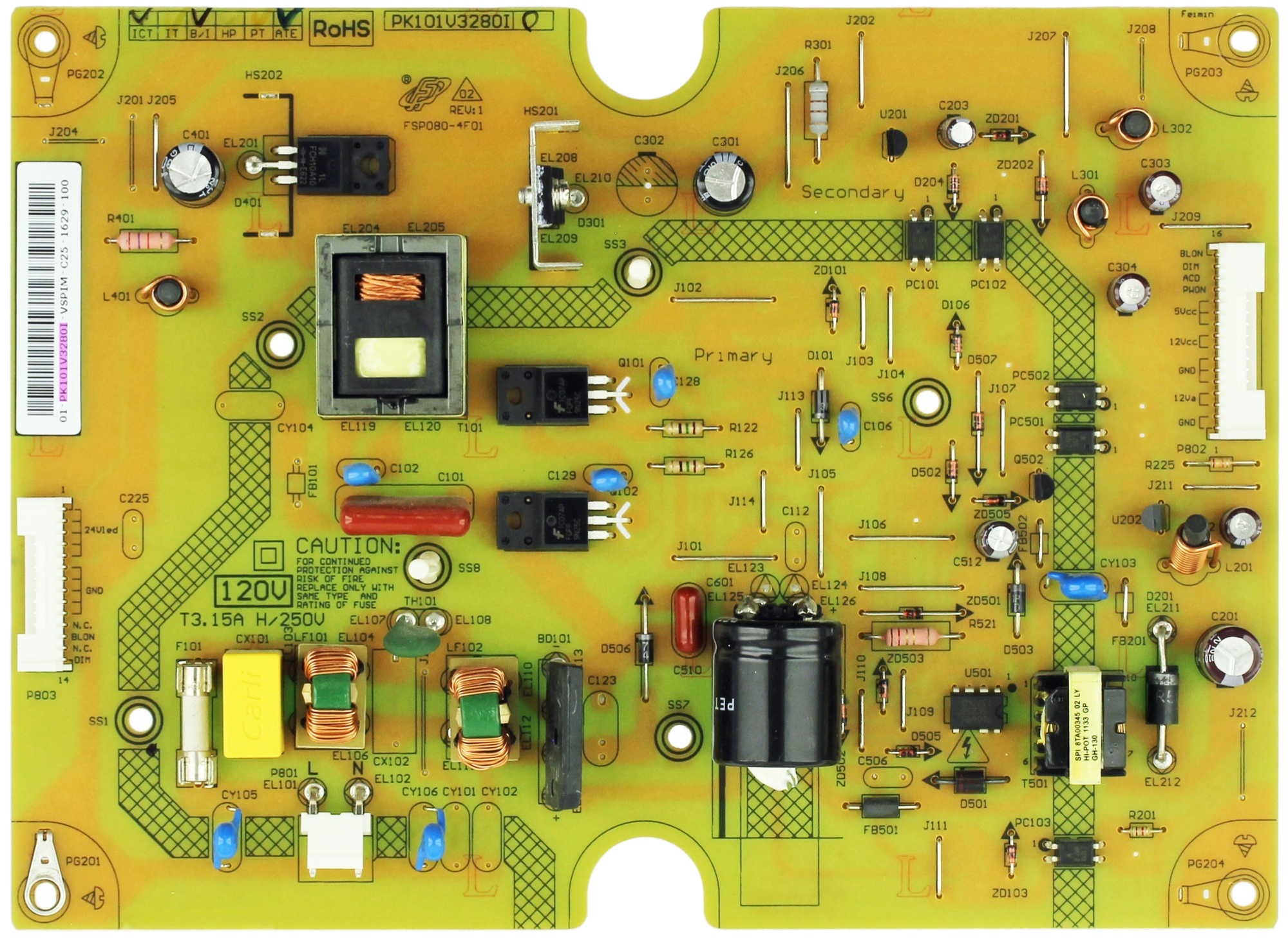 Toshiba PK101V3280I Power Supply