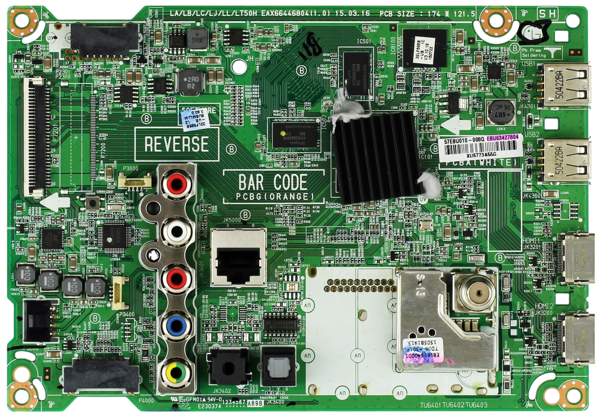LG EBU63427804 (EAX66446804(1.0)) Main Board for 32LF595B-UB.BUSMLJM