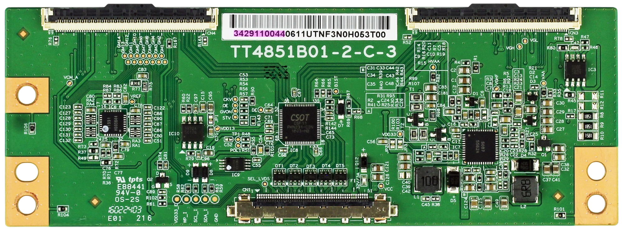TCL Hitachi Insignia 34.29110.044 (T4851B01-2-C-3) T-Con Board
