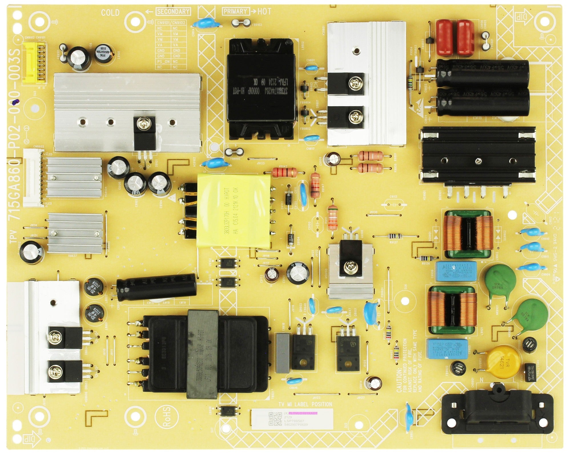 Vizio PLTVLO181XADT Power Supply Board