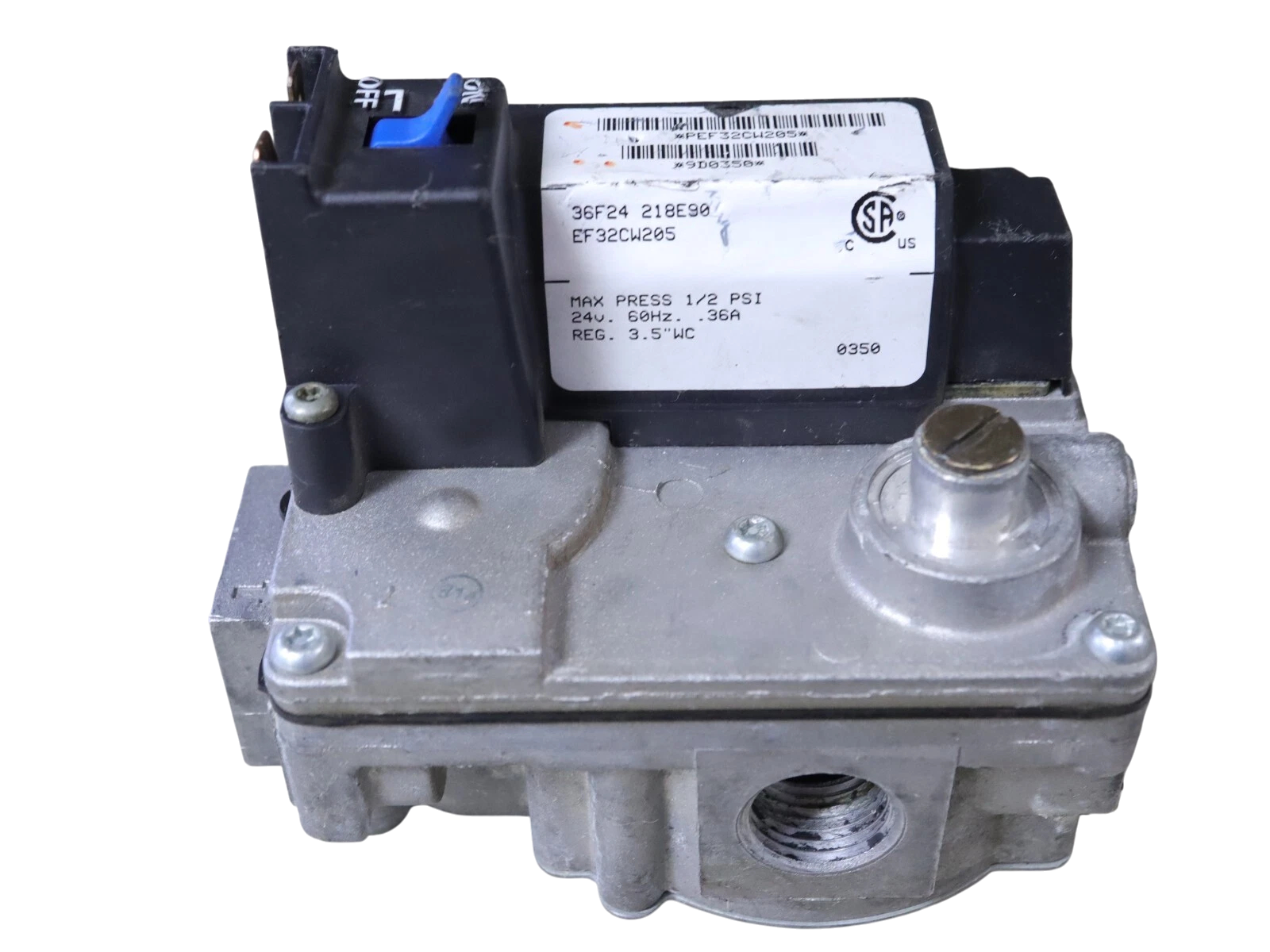 White Rodgers 36F24 218E90 HVAC Furnace Gas Valve EF32CW205