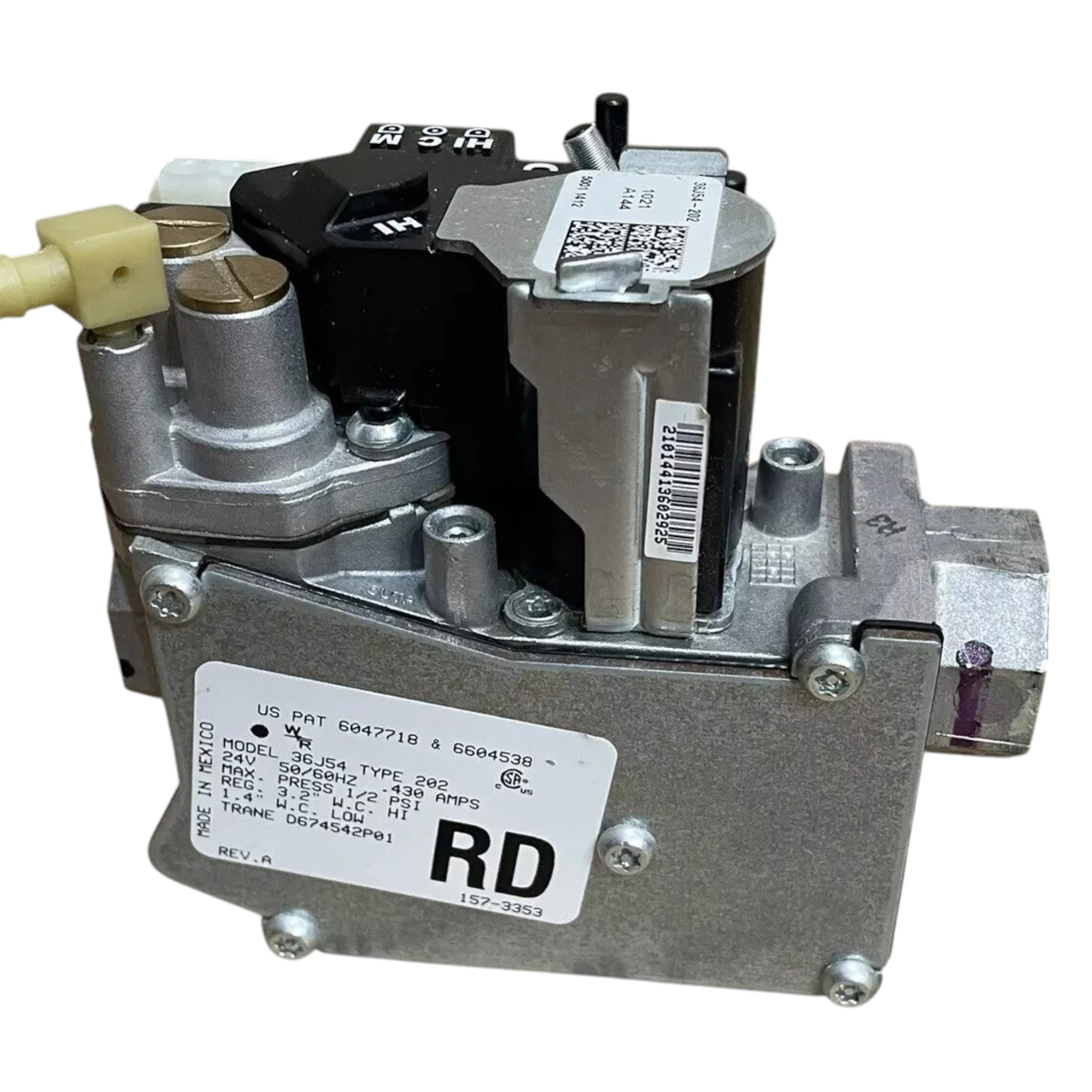 WHITE RODGERS 36J54-202 Gas Valve Trane / American Standard 36J54 202 D674542P01