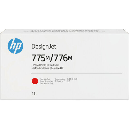New, Pre-Owned - HP 775M/776M Chromatic Red DesignJet Ink Cartridge, 3WW84A