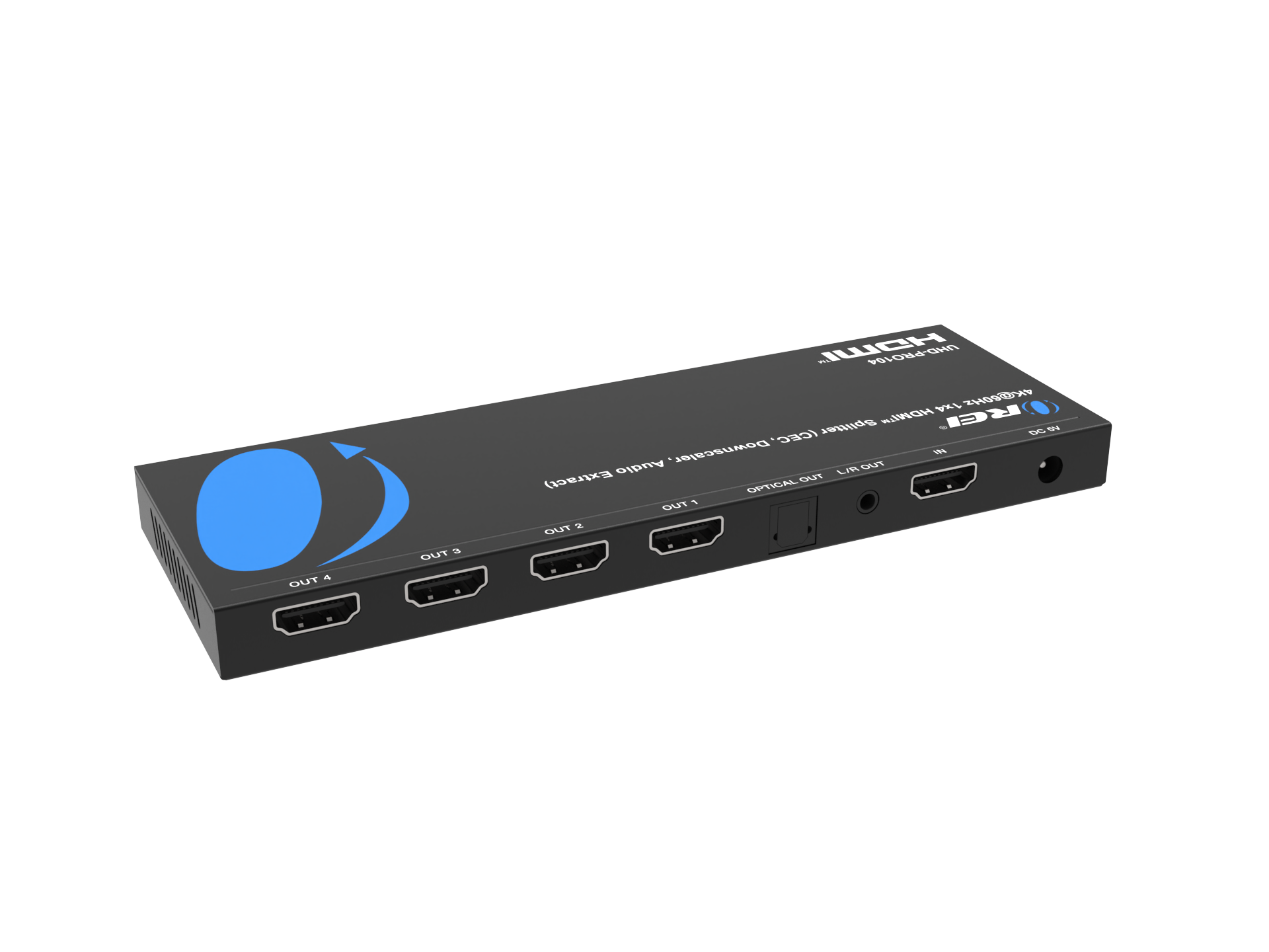 4K@60Hz 1x4 HDMI™ Splitter (CEC, Downscaler, Audio Extract) UHD-PRO104