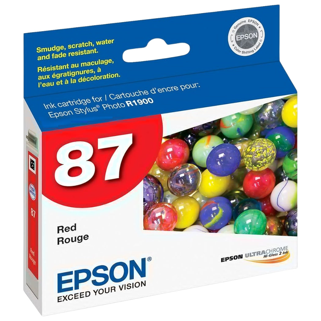 New, Pre-Owned - Epson 87 (T0877) Red Ink Cartridge