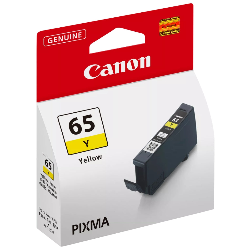 New, Pre-Owned - Canon CLI-65 Standard Yield Yellow Ink Cartridge, 4218C002