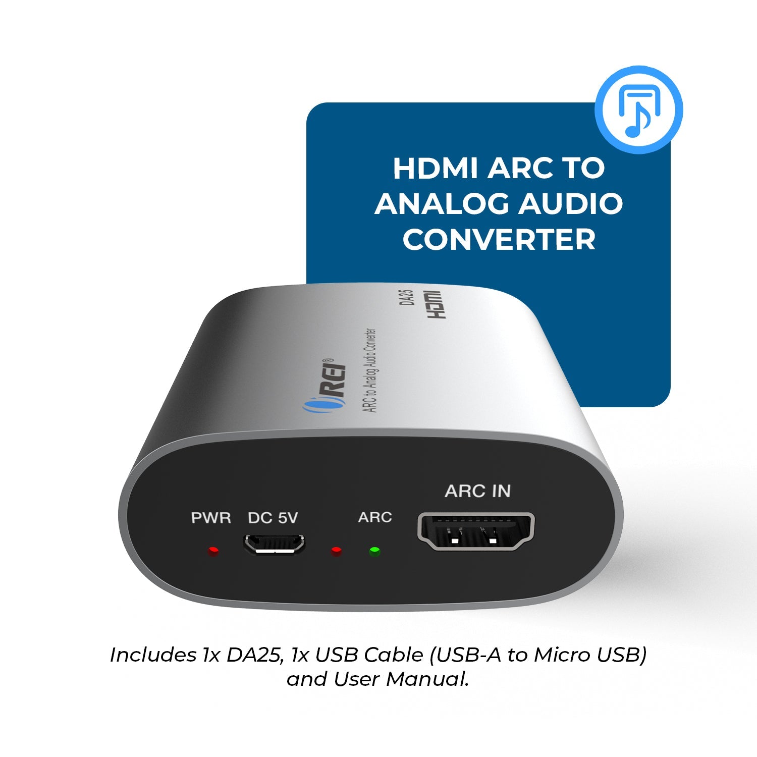 DA25 eARC/ARC to analog audio converter (DA25)