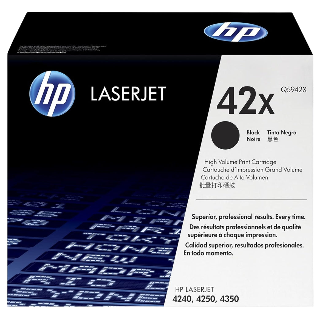 New, Pre-Owned - HP 42X Black (Q5942X) Toner Cartridge