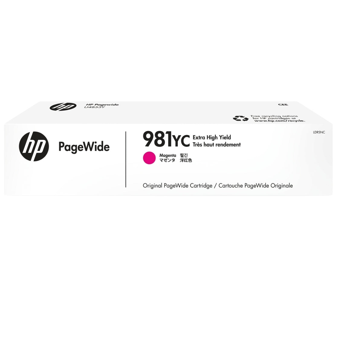 New, Pre-Owned - HP 981YC Extra High Yield Magenta PageWide Ink Cartridge, L0R18YC