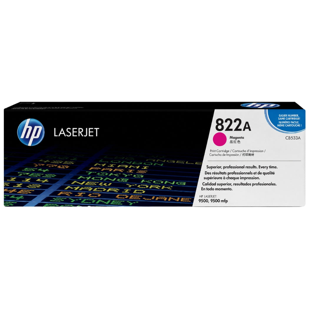 New, Pre-Owned - HP 822A Magenta Laser Toner Cartridge, C8553A
