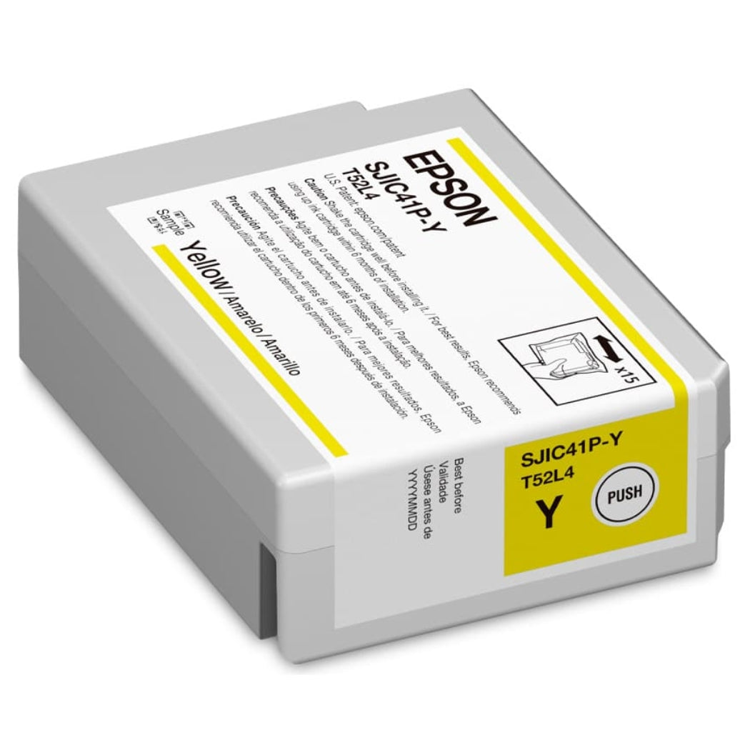 New, Pre-Owned - Epson T52L4 High Yield Yellow Ink Cartridge, SJIC41P-Y