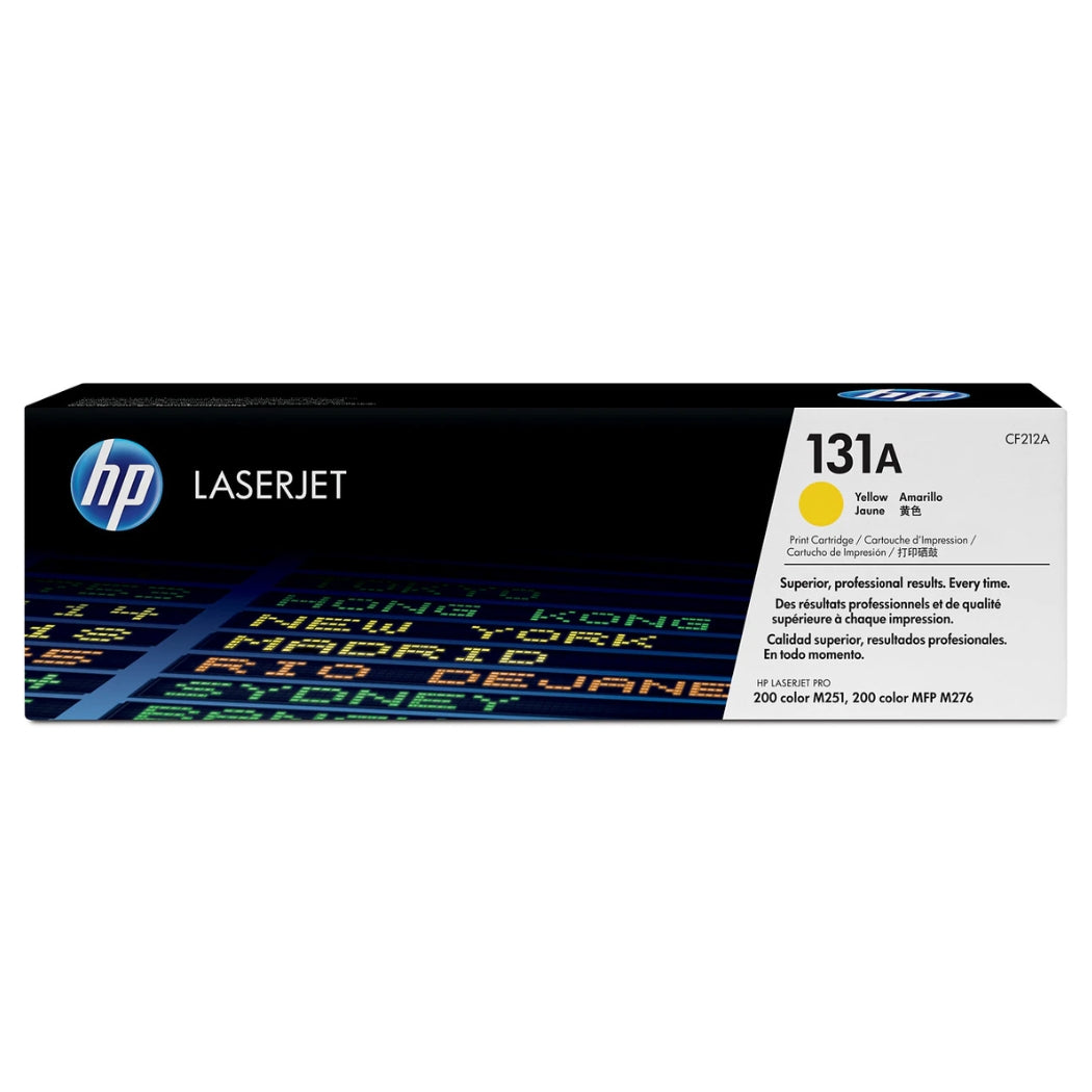 New, Pre-Owned - HP 131A Standard-Yield Yellow Laser Toner Cartridge, CF212A