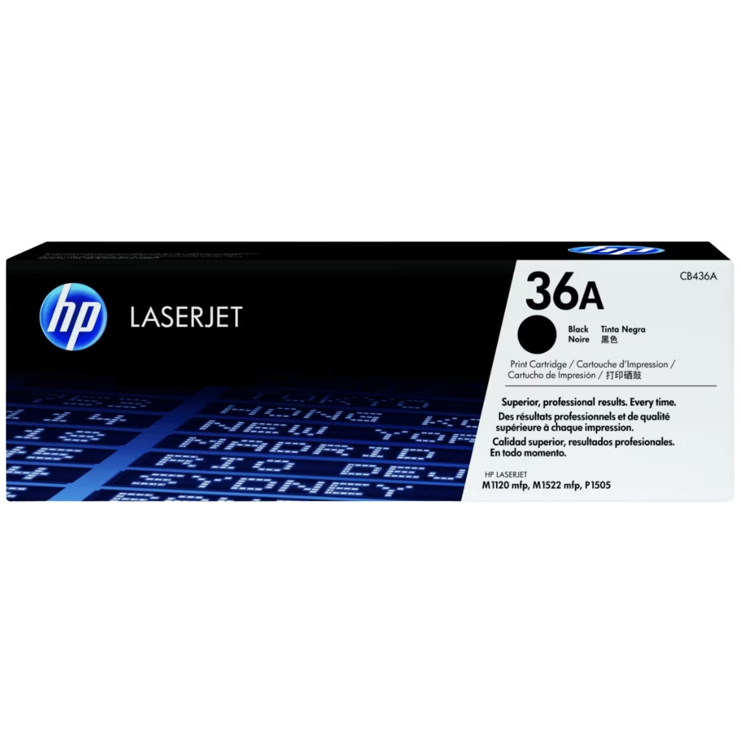 New, Pre-Owned - HP 36A High Yield Black LaserJet Toner Cartridge
