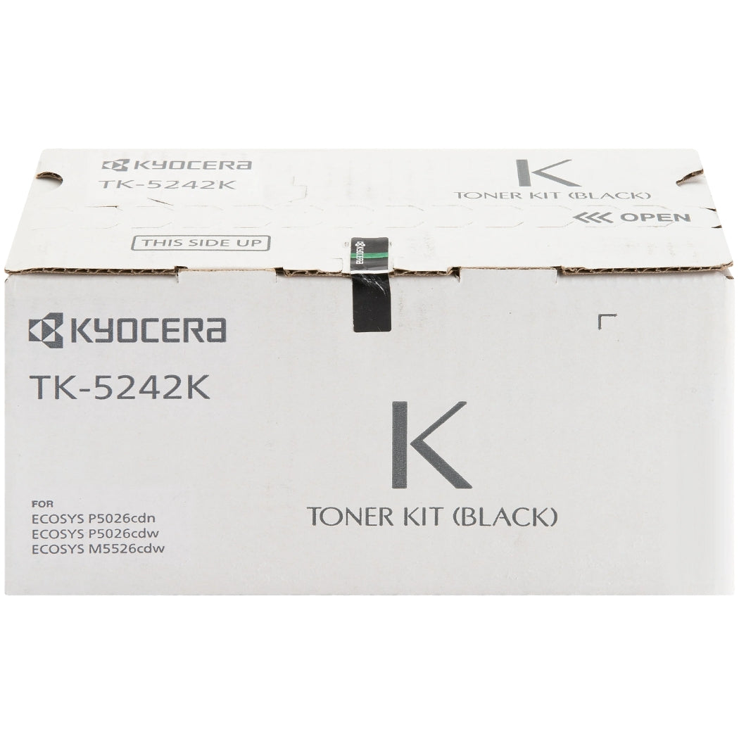 New, Pre-owned, Original Kyocera TK-5242K Standard Yield Black Toner Cartridge