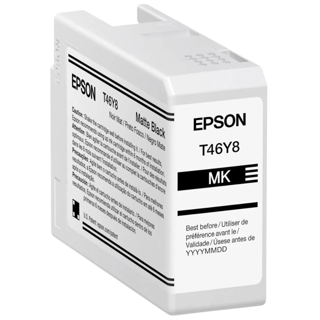 New, Pre-Owned - Epson T46Y8 Standard Yield Matte Black Ink Cartridge