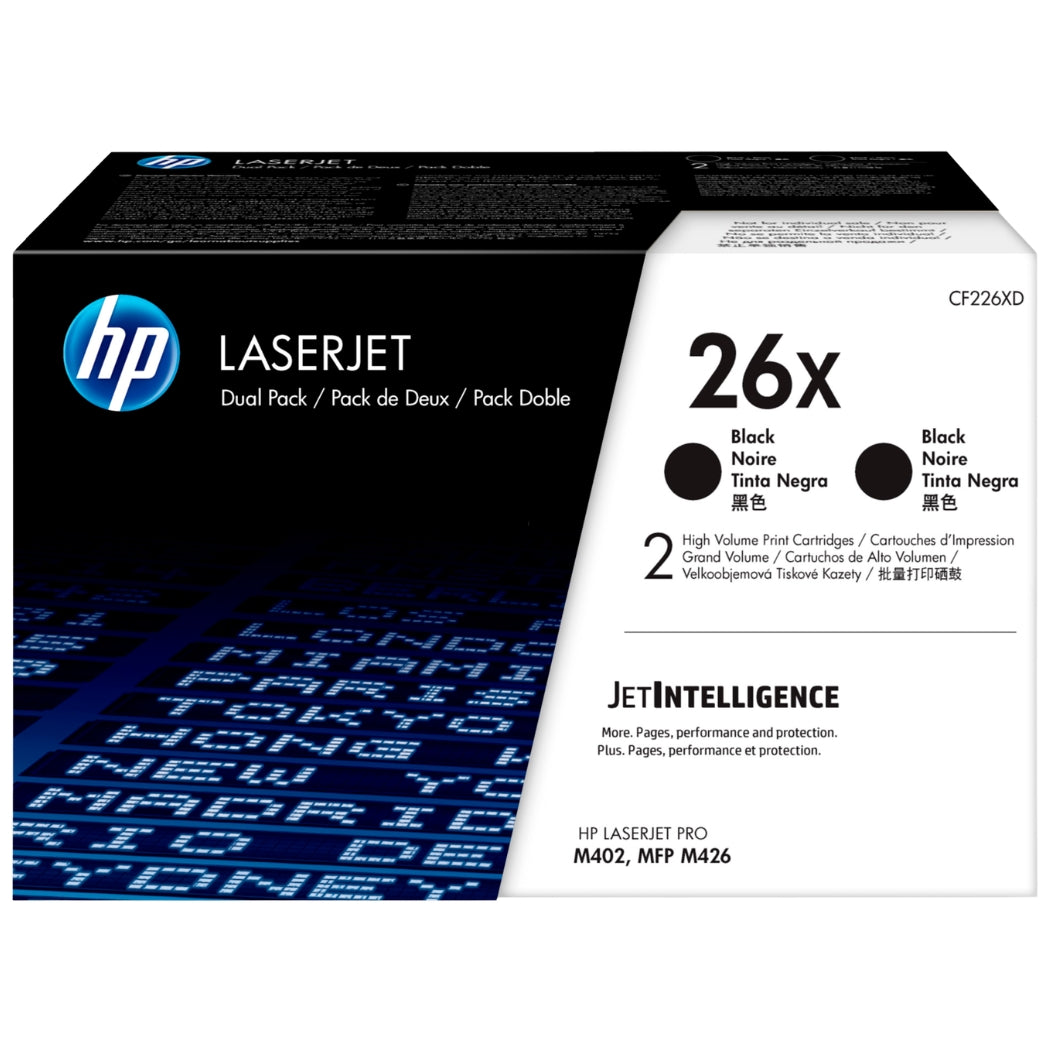 New, Pre-Owned - HP 26X High Yield Black LaserJet Toner Cartridge, CF226D