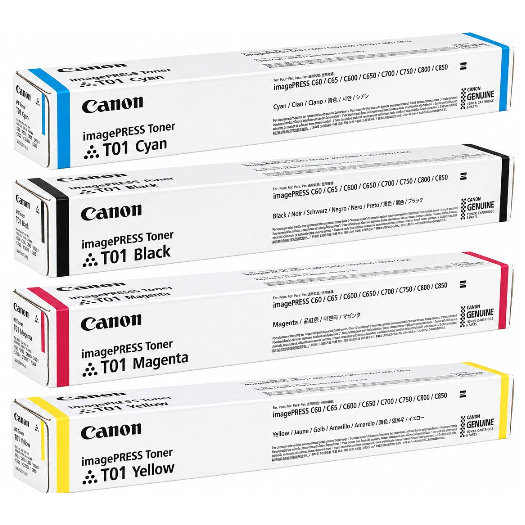 New, Pre-Owned - Canon T01 High Yield Multi-Color Toner Cartridge, 4-Pack