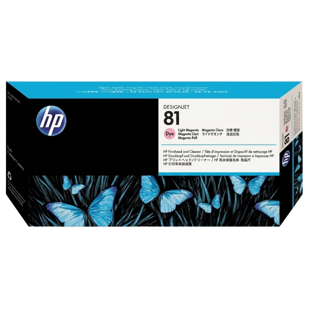 New, Pre-Owned - HP 81 Light Magenta Printhead ONLY DesignJet Ink Cartridge, C4955A