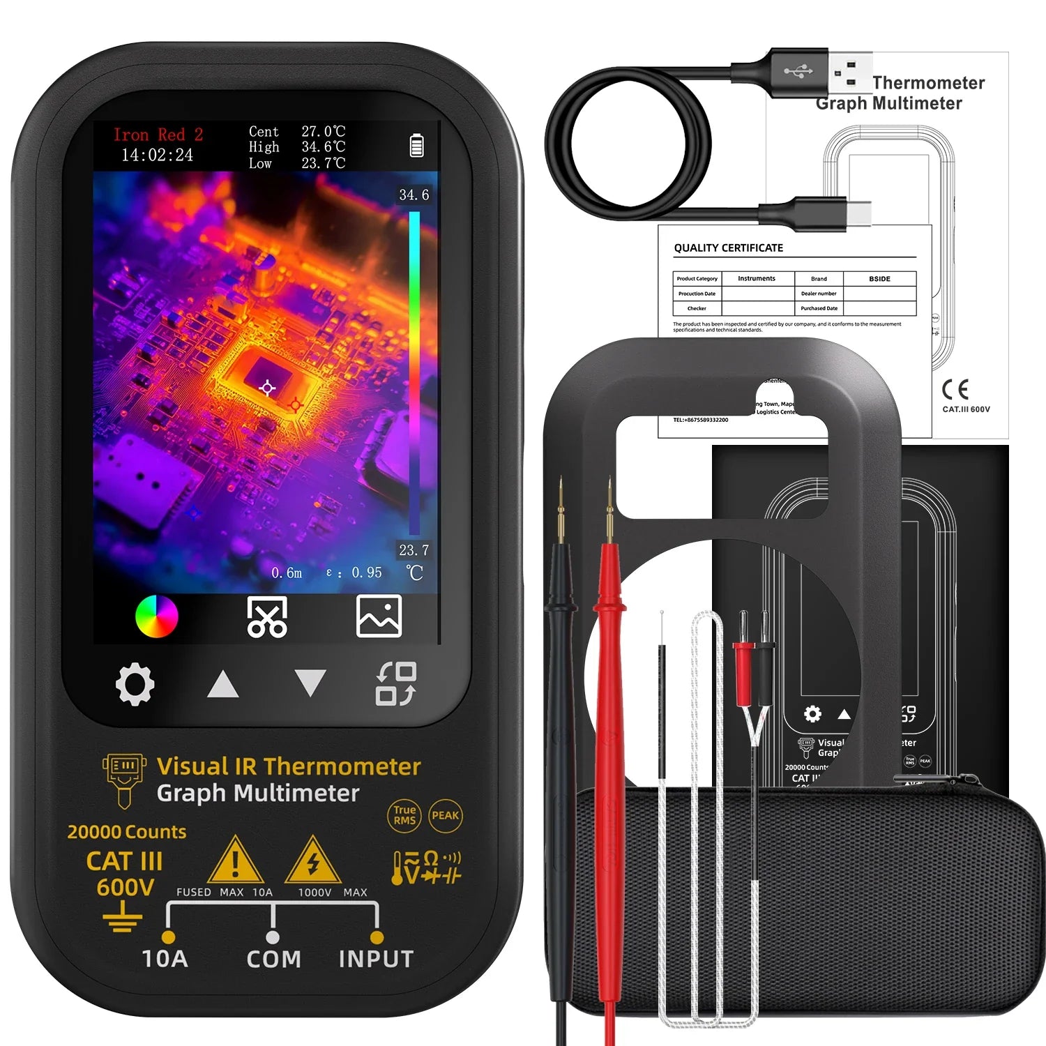 BSIDE SH6 Thermal Imager Digital Multimeter