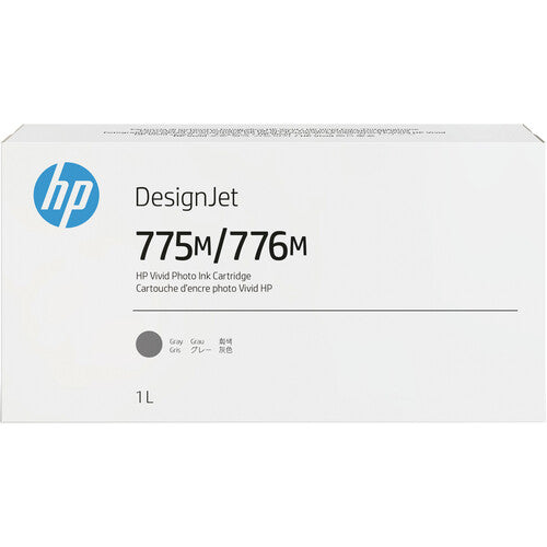New, Pre-Owned - HP 775M/776M Gray DesignJet Ink Cartridge, 3WW88A