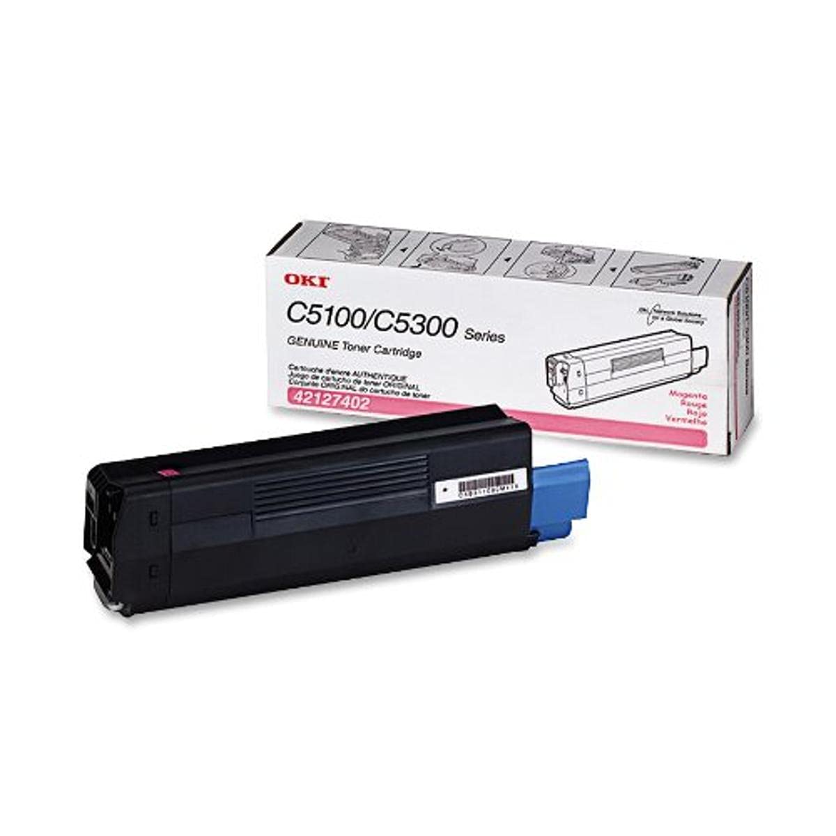 New, Pre-Owned - Okidata 42127402 Magenta Toner Cartridge