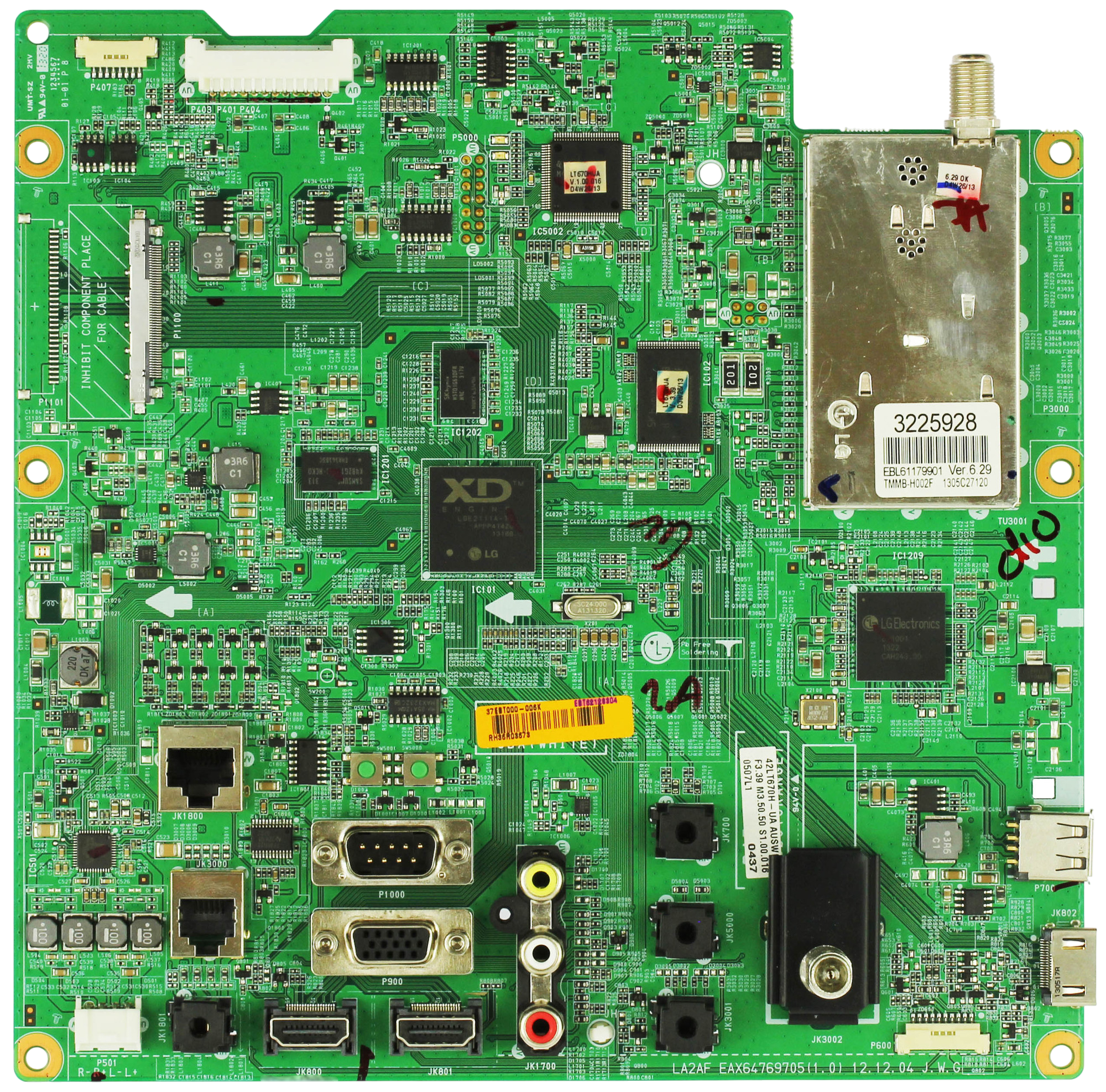 LG EBT62128304 Main Board for 42LT670H-UA