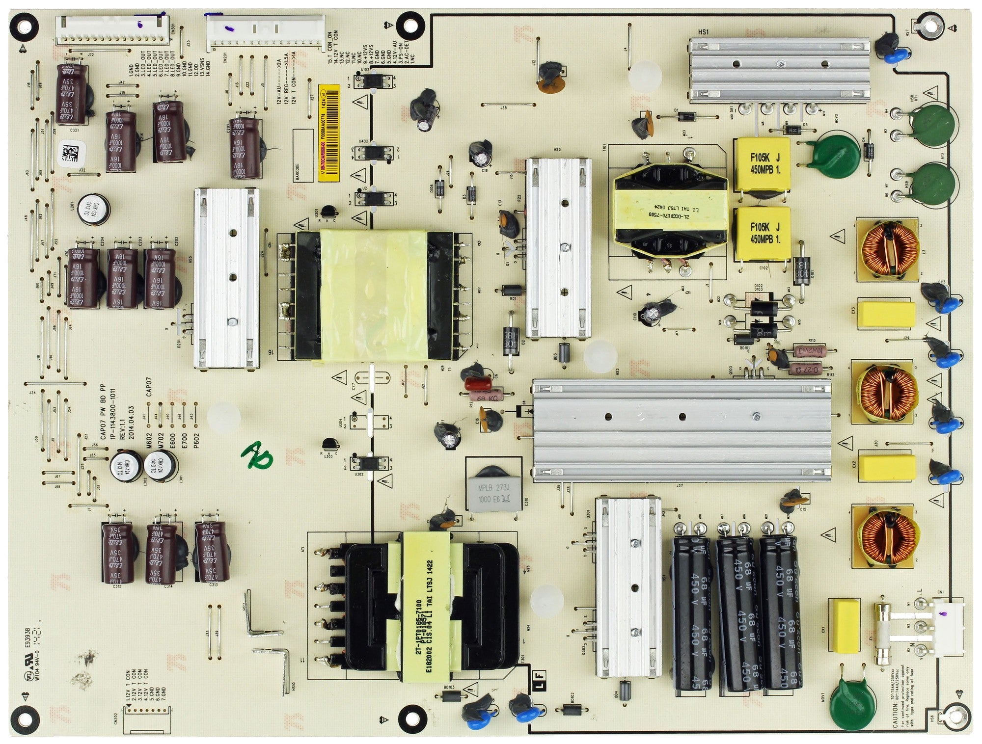 Vizio 09-70CAR050-00 Power Supply / LED Board for M702I-B3