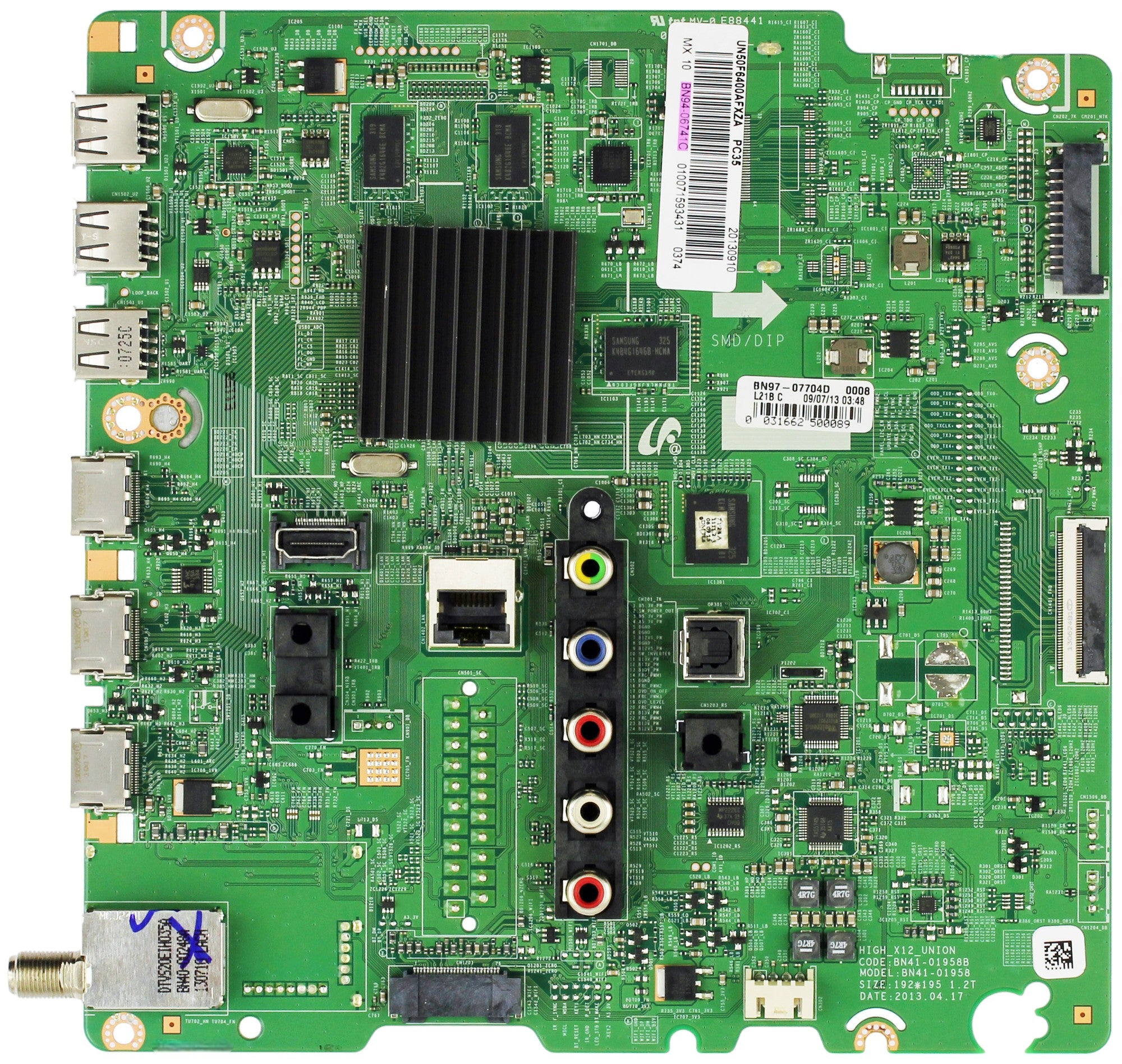 Samsung BN94-06741C Main Board for UN50F6400AFXZA