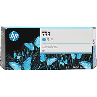New, Pre-owned, Original HP 738 Standard Yield Matte Black Ink Cartridge, 498N4A