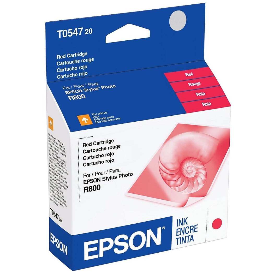 New, Pre-Owned - OEM Epson 54 (T0547) Red Ink Cartridge