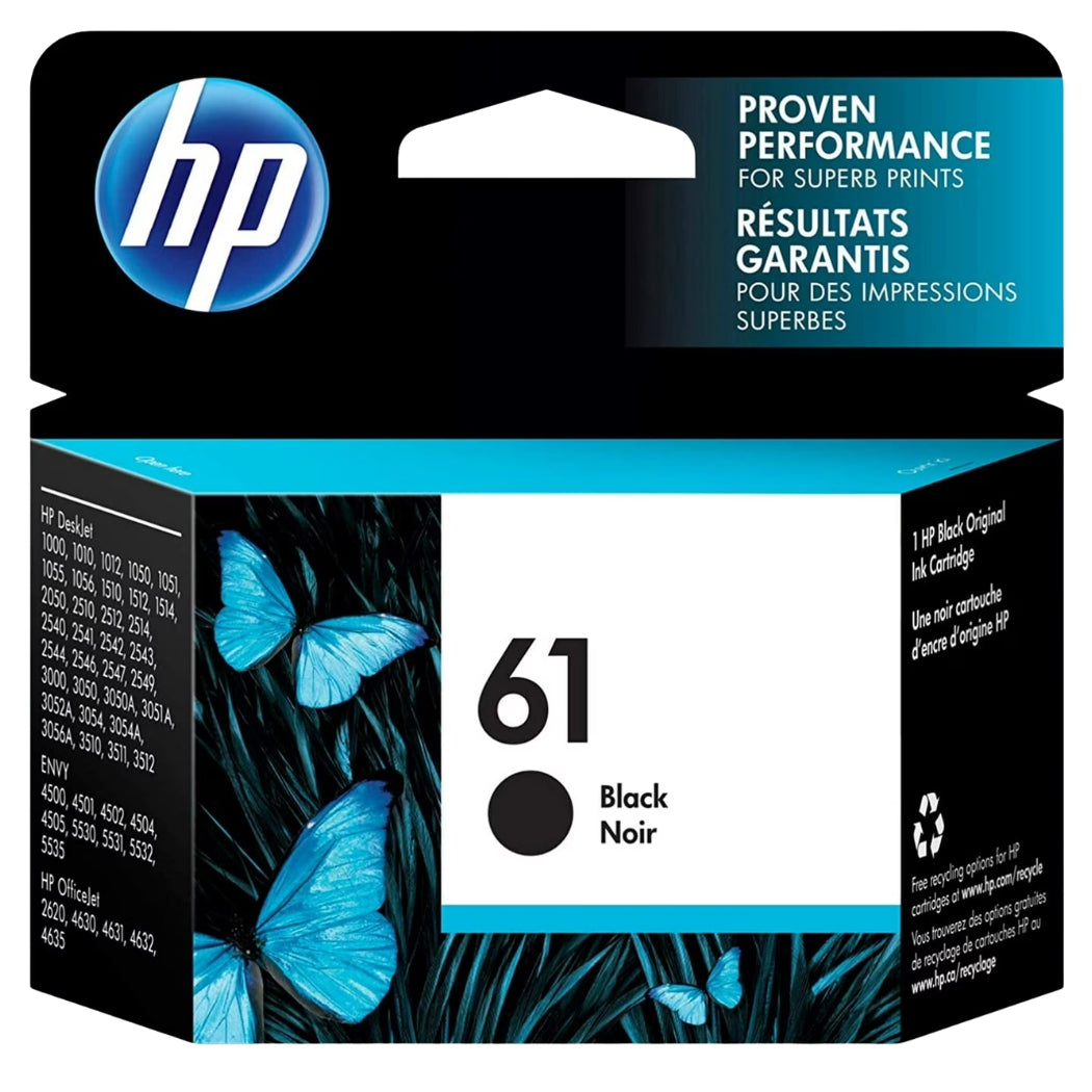 New, Pre-Owned - HP 61 (CH561WN) Black Ink Cartridge