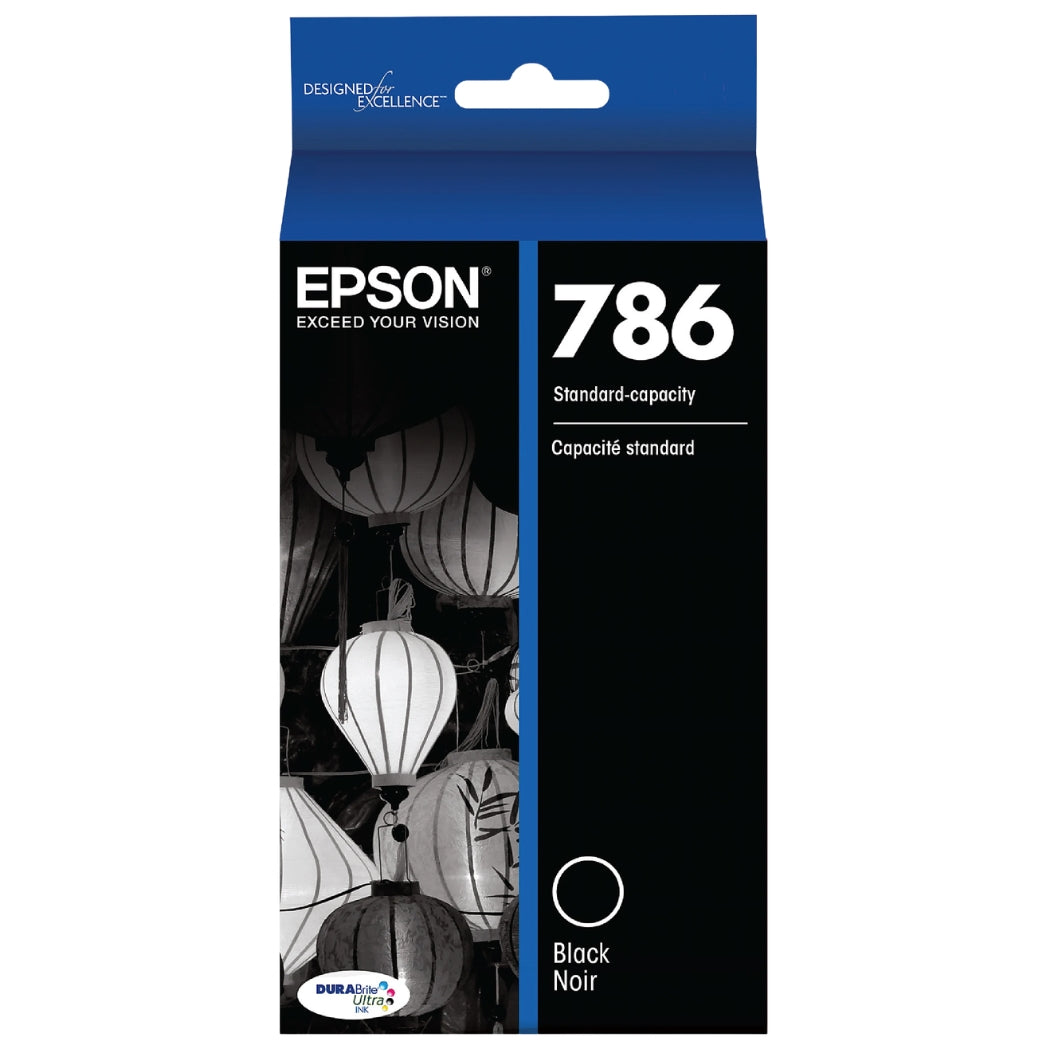 New, Pre-Owned - Epson 786 Standard-Yield Black Ink Cartridge, T786120