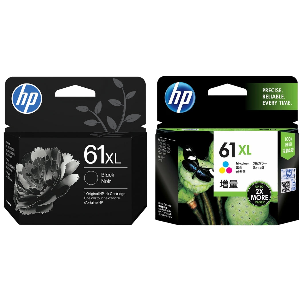 New, Pre-Owned - HP 61XL Black and Color Ink Cartridge