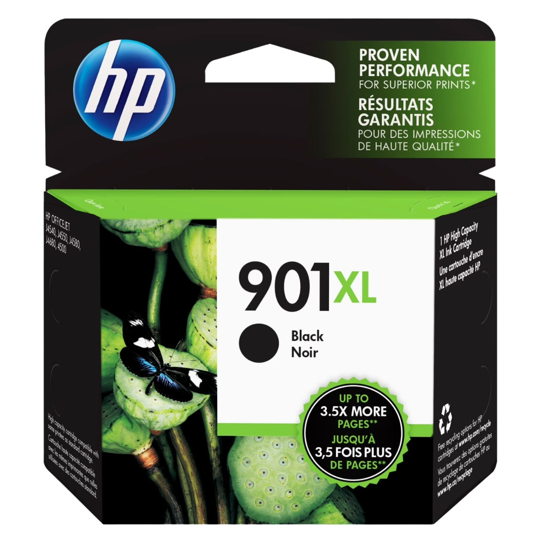 New, Pre-Owned - HP 901XL (CC654AN) Black Ink Cartridge