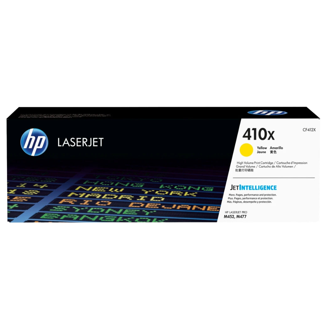 New, Pre-Owned - HP 410X High-Yield Yellow Laser Toner Cartridge, CF412X