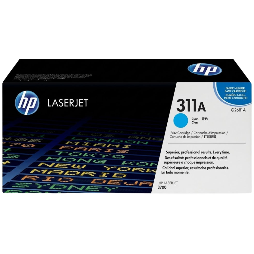 New, Pre-Owned - HP 311A Cyan Toner Cartridge, Q2681A