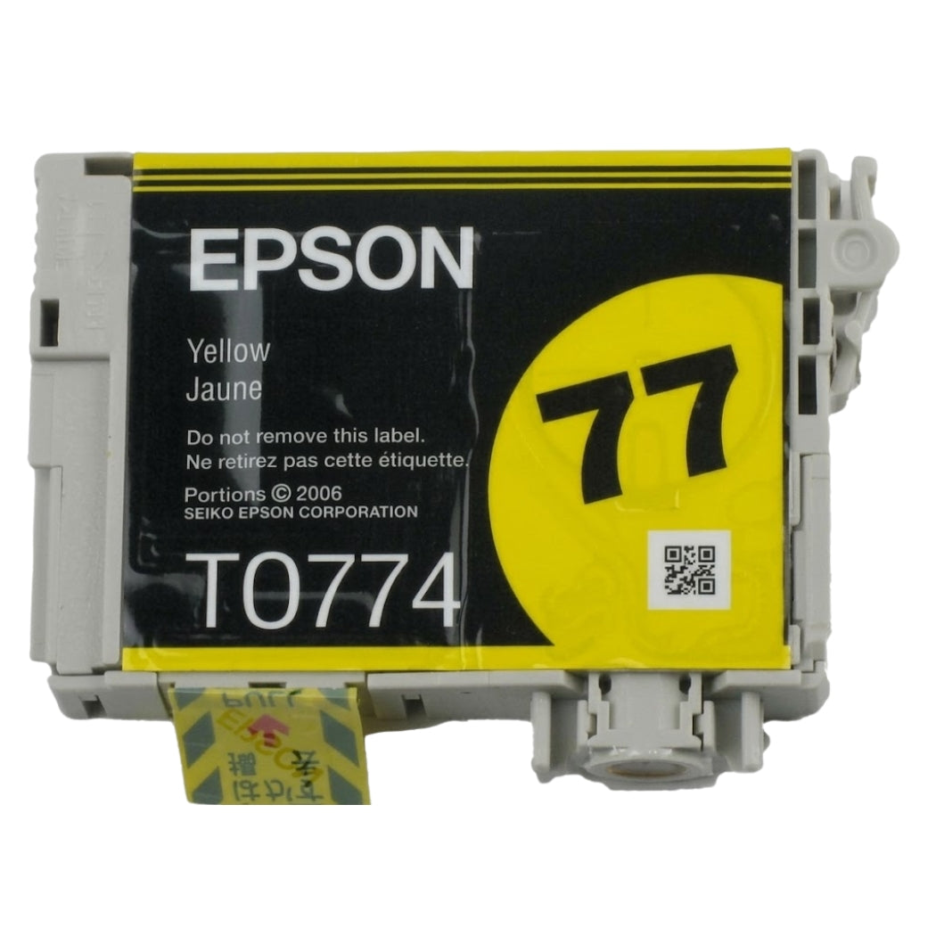 New, Pre-Owned - Epson 77 (T0774) Yellow Ink Cartridge