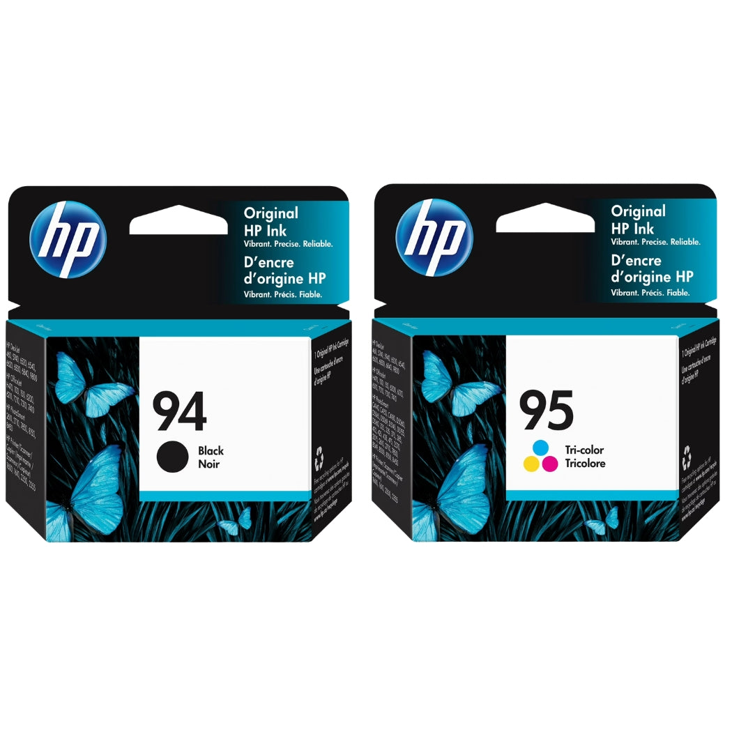 New, Pre-Owned - HP 94 Black & New, Pre-Owned - HP 95 Tri-Color Ink Cartridge