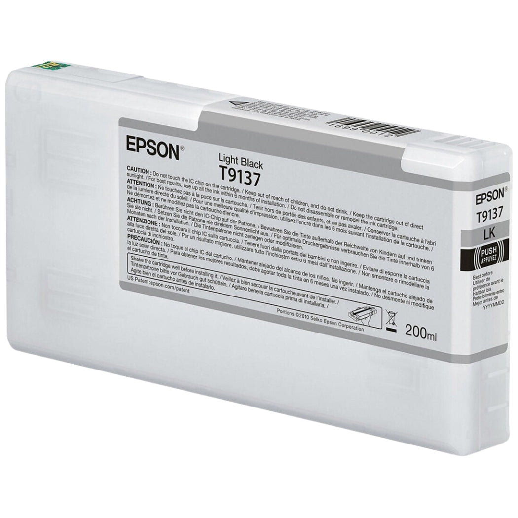 New, Pre-Owned - Epson T9137 Standard Yield Light Black Ink Cartridge