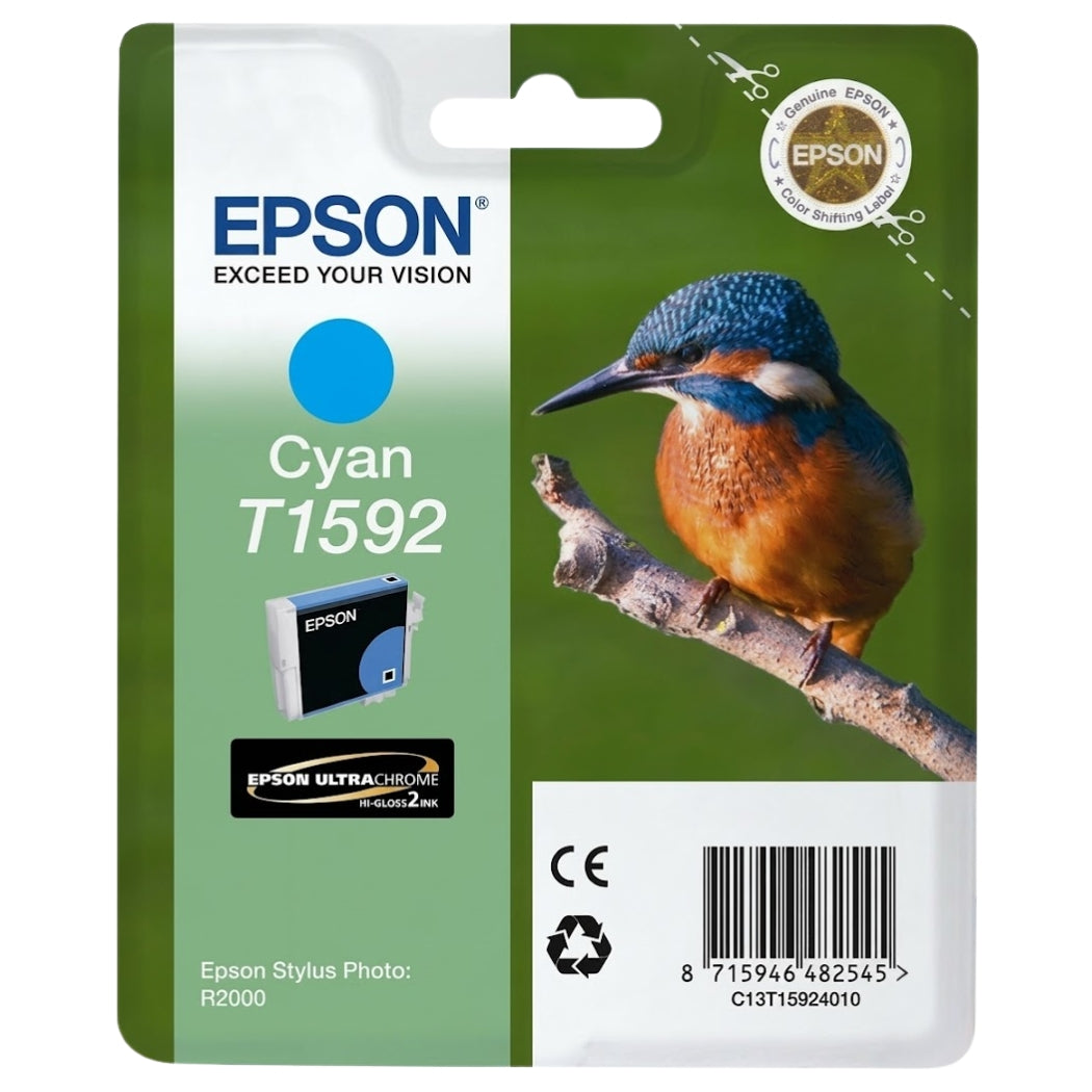 New, Pre-Owned - Epson T1592 Cyan Ink Cartridge