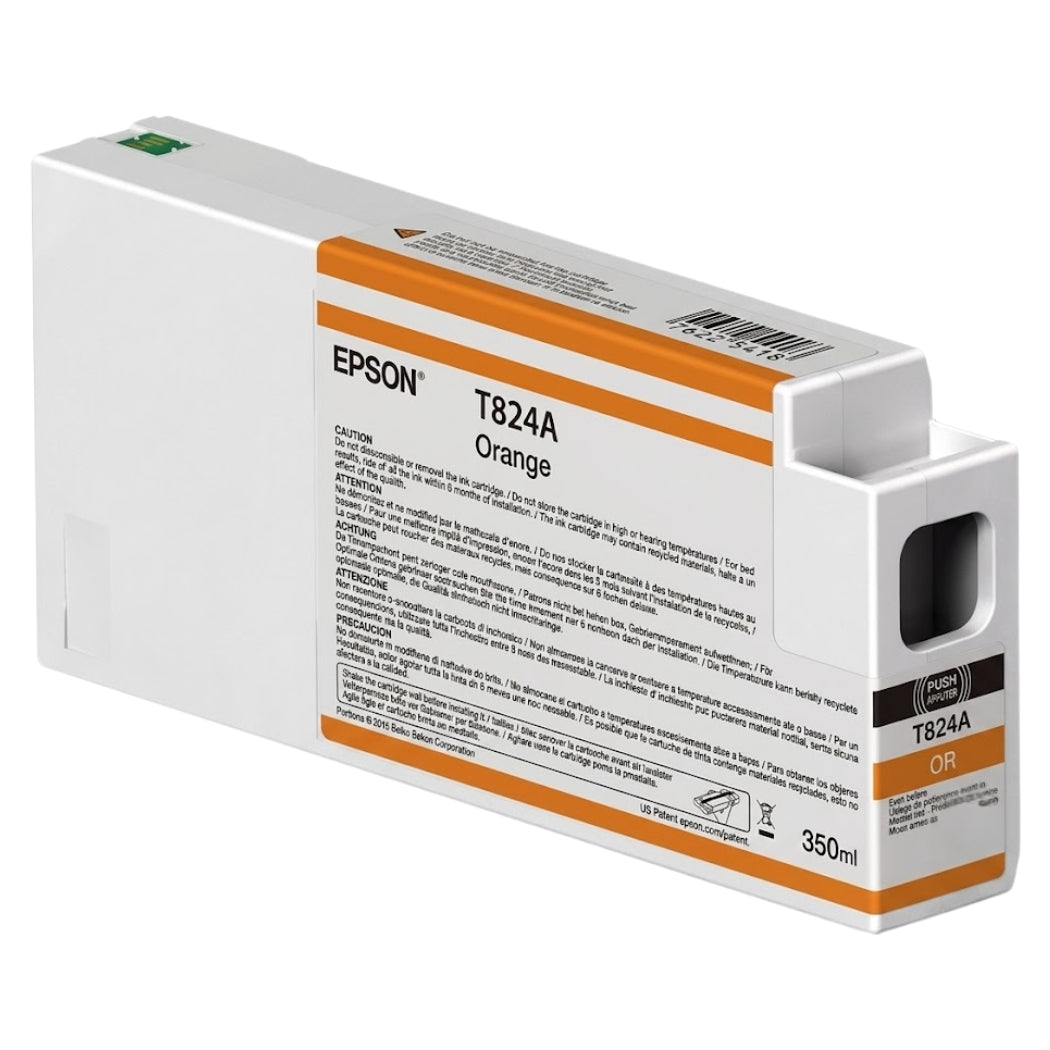 New, Pre-Owned - Epson 824 Orange Ink Cartridge, T824A00