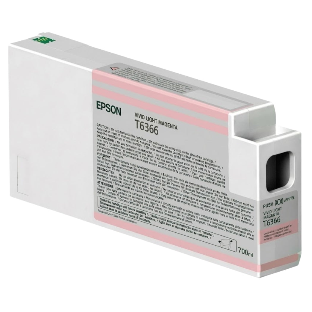 New, Pre-Owned - Epson T636 Standard-Yield Vivid Light Magenta Ink Cartridge, T636600