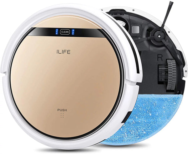ILIFE V5s Pro-W, Robot Vacuum and Mop 2 in 1, with Water Tank, Self Charging, Tangle Free for Pet Hair