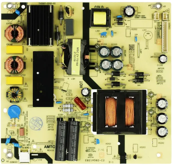 Onn 514C5507M19A Power Supply / LED Board