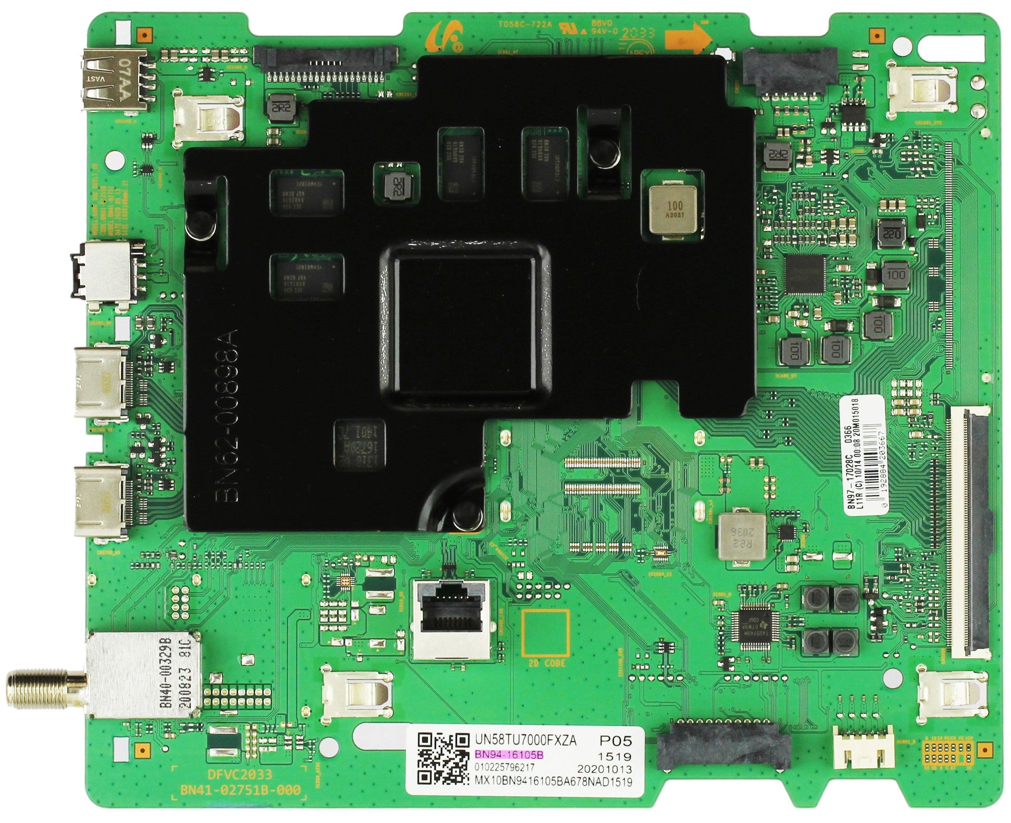 Samsung BN94-16105B Main Board for UN58TU700DFXZA (Version YE02)