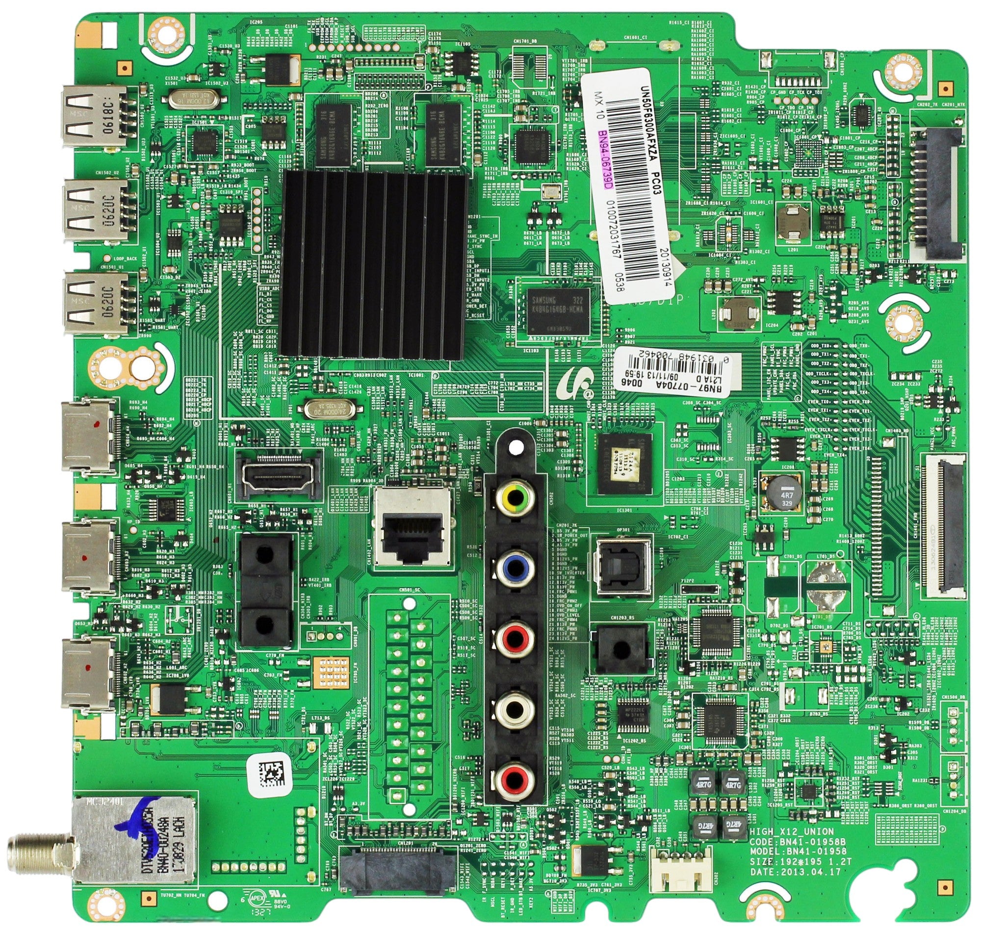 Samsung BN94-06739D Main Board for UN50F6300AFXZA