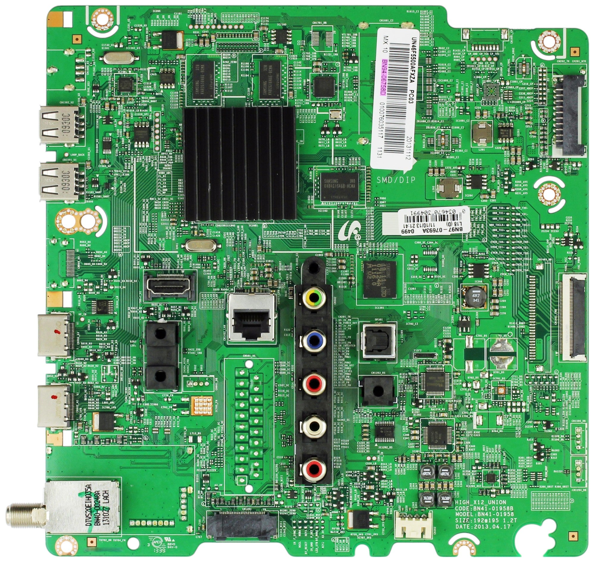 Samsung BN94-06758D Main Board for UN46F5500AFXZA