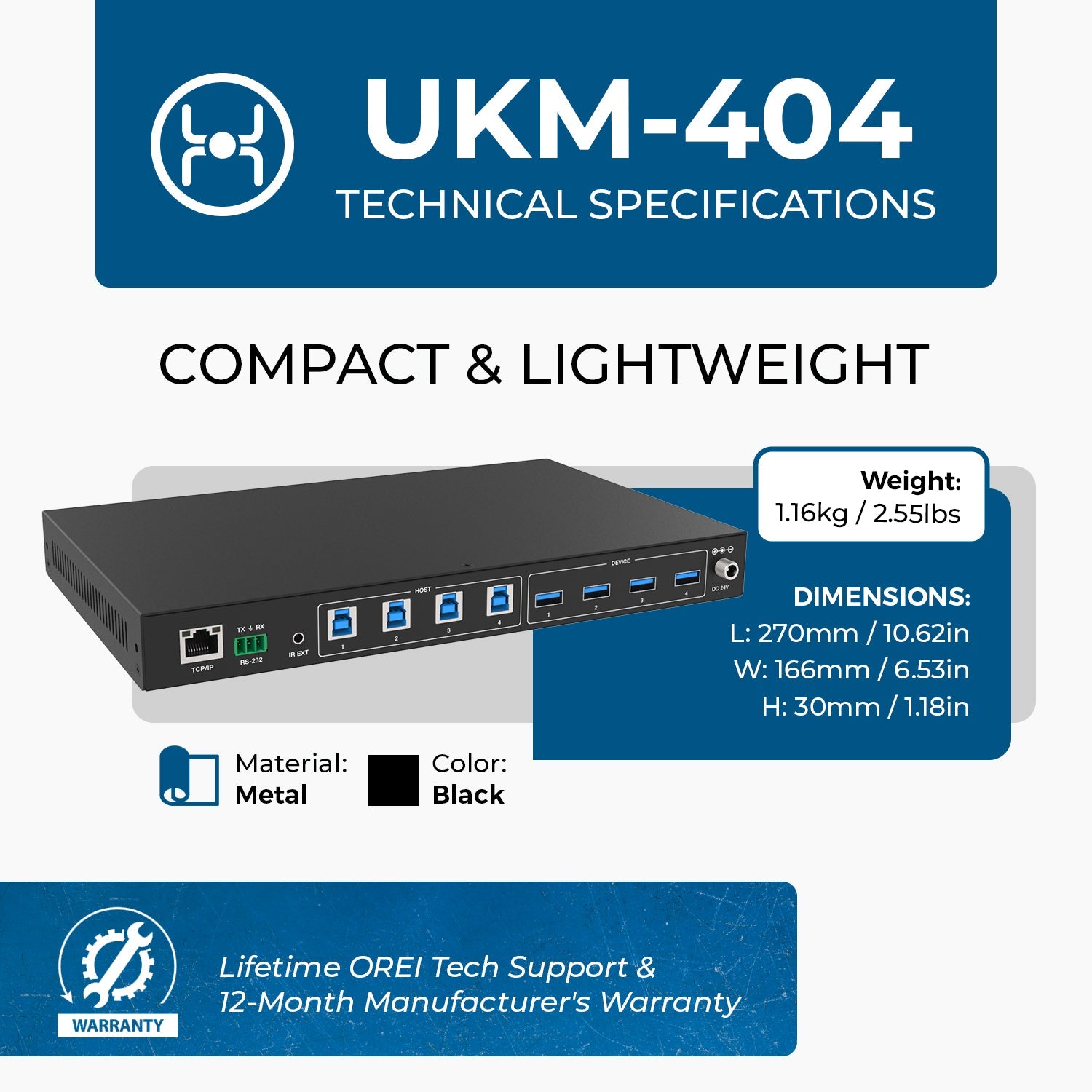 USB 3.2 4x4 Matrix-UKM-404