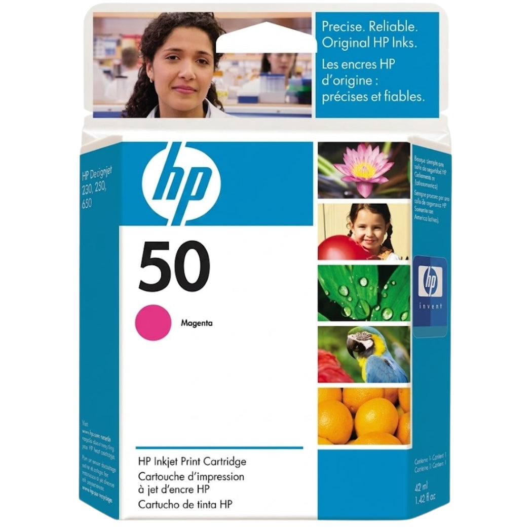 New, Pre-Owned - HP 50 51650M Magenta, OEM Ink Cartridge